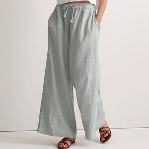NWT Madewell Gauze Wide-Leg Pants